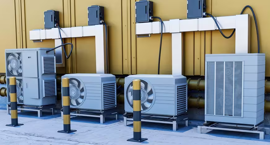 Commercial heating ventilation and air-conditioning equipment