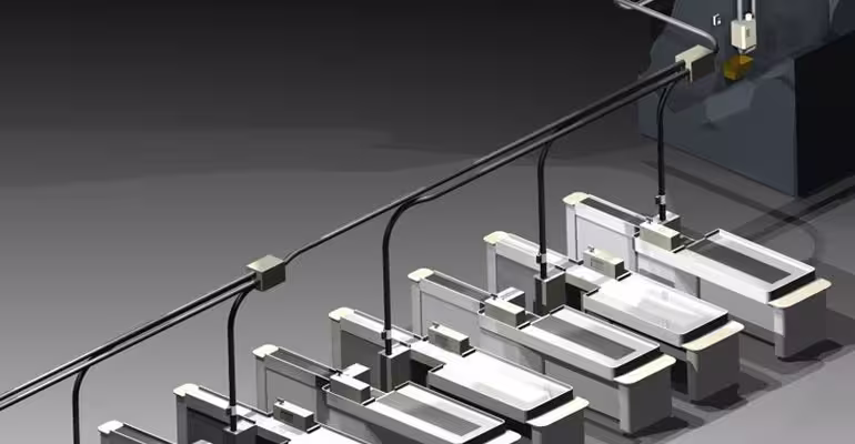 Sending and receiving station for a pneumatic tube delivery system