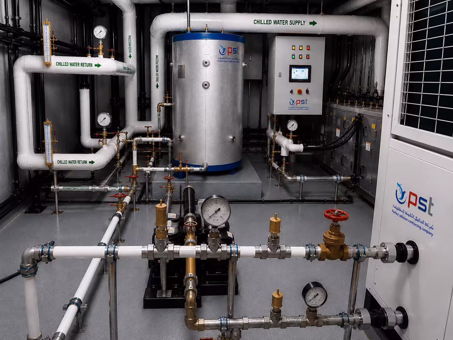 Specialised water-cooling system developed by Perfect Solution Contracting Company