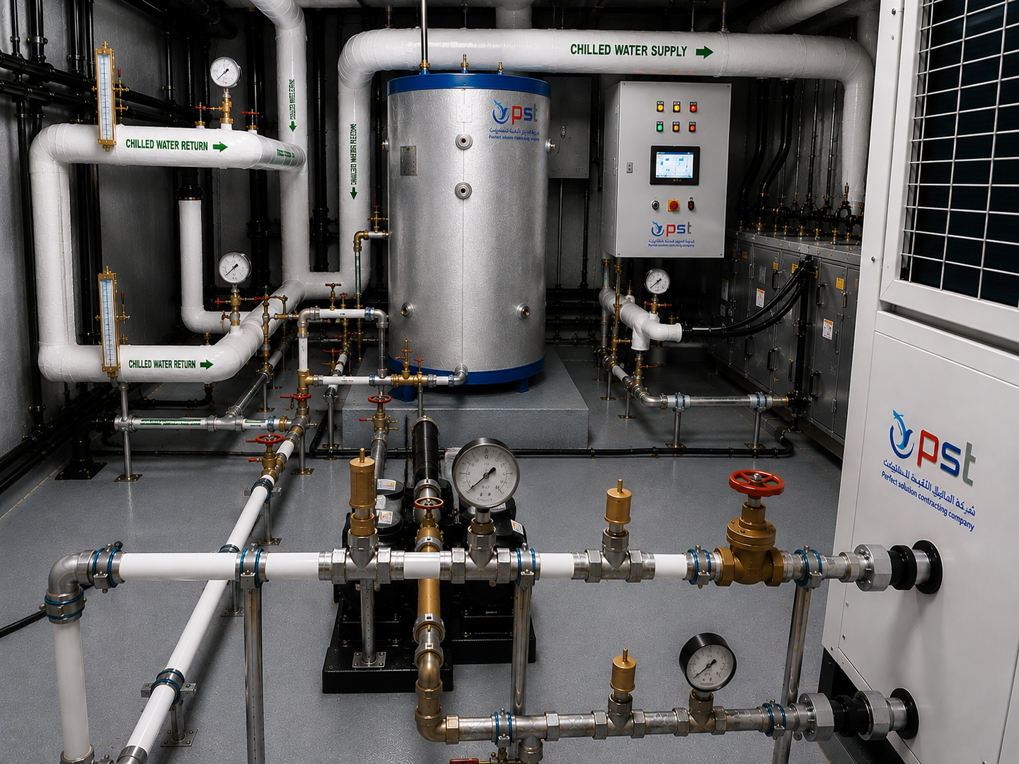 Specialised water-cooling system developed by Perfect Solution Contracting Company